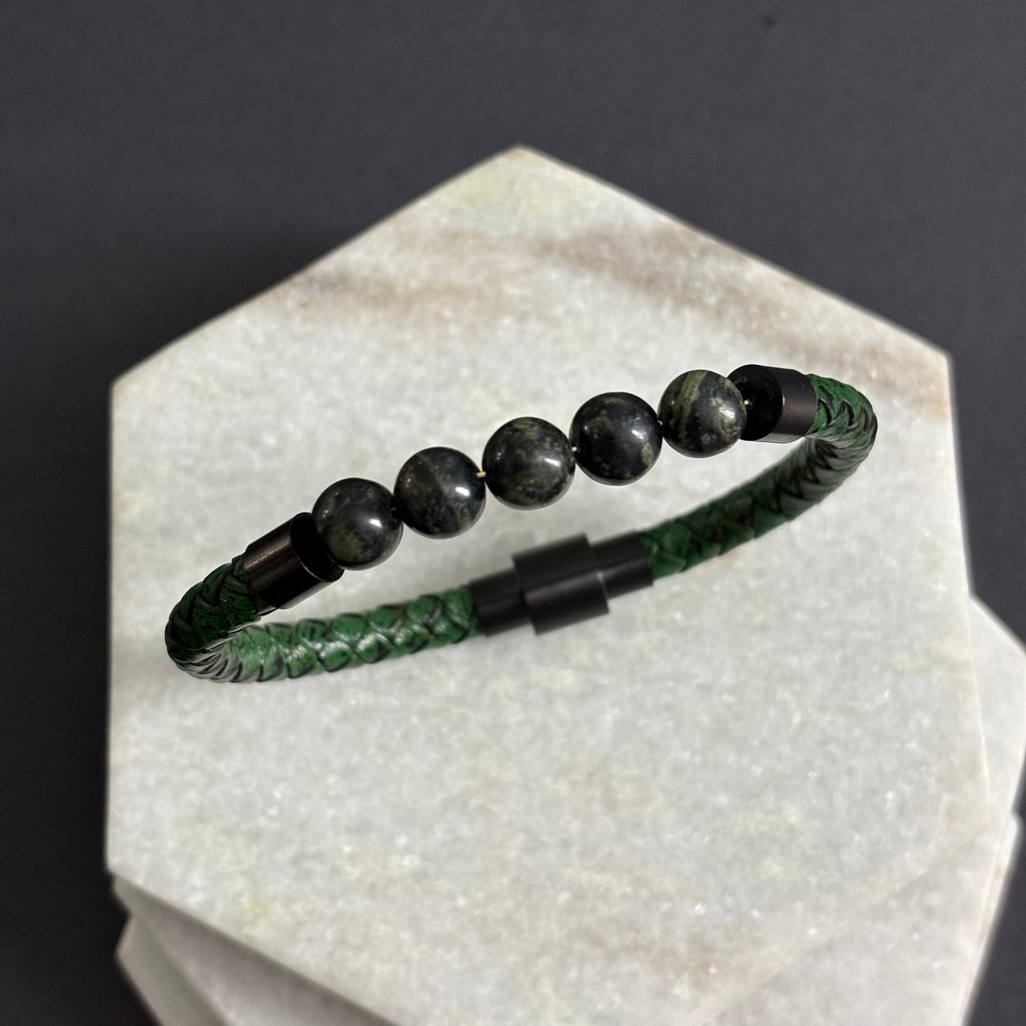 Kambaba Jasper Braided Bracelet