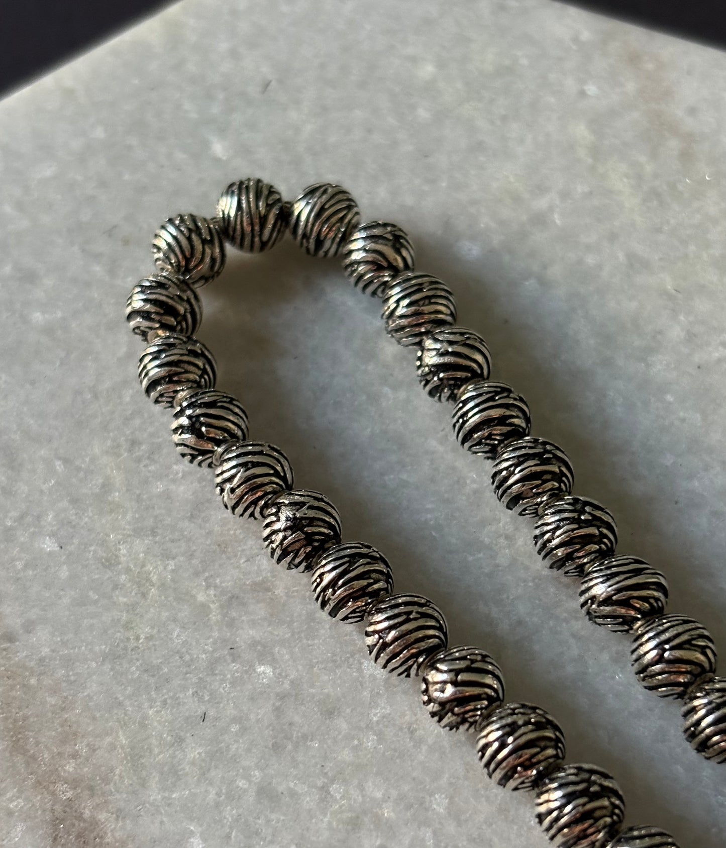 Sterling Silver Orb Rosary