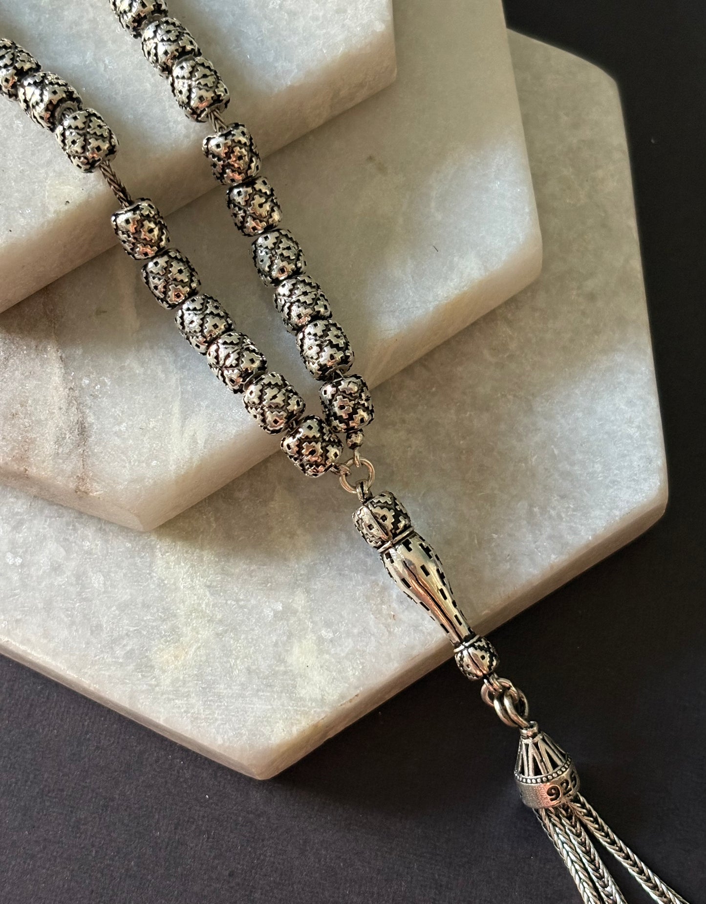 Sterling Silver Tapestry Rosary