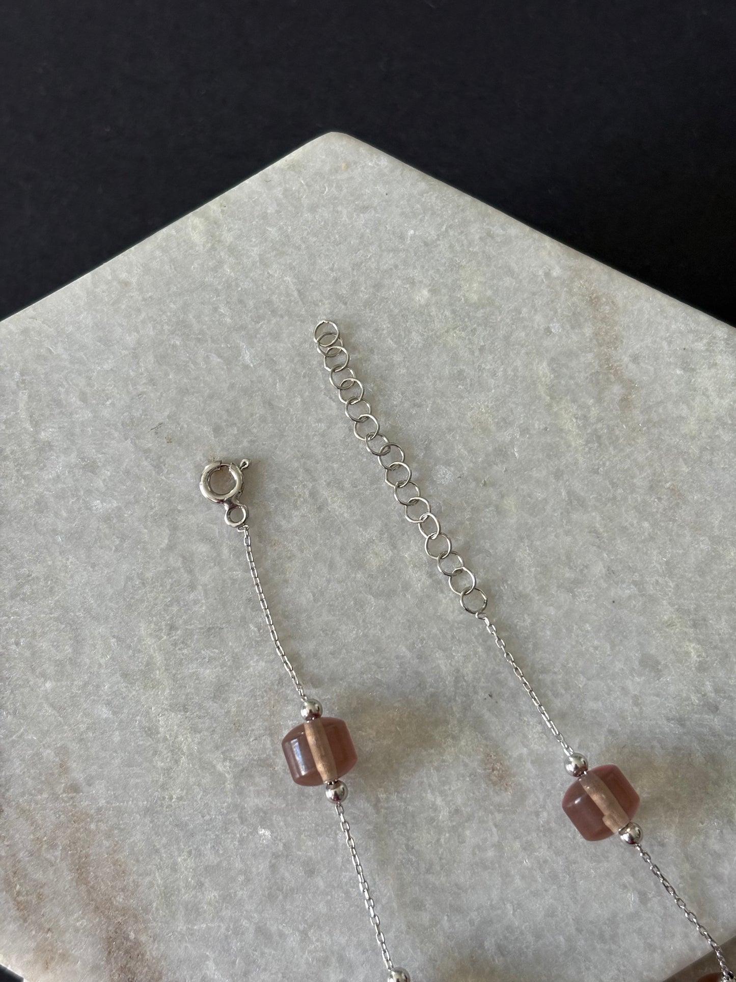 Barrel Beaded Chain Zultanite Bracelet