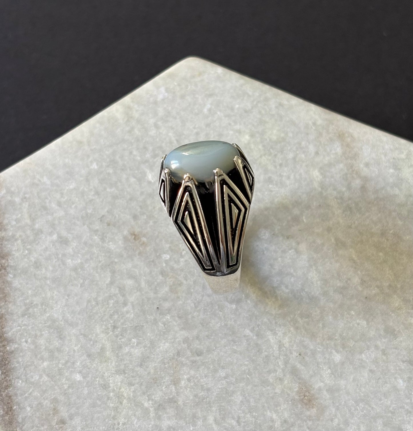 Najm Yemeni Aqiq Ring