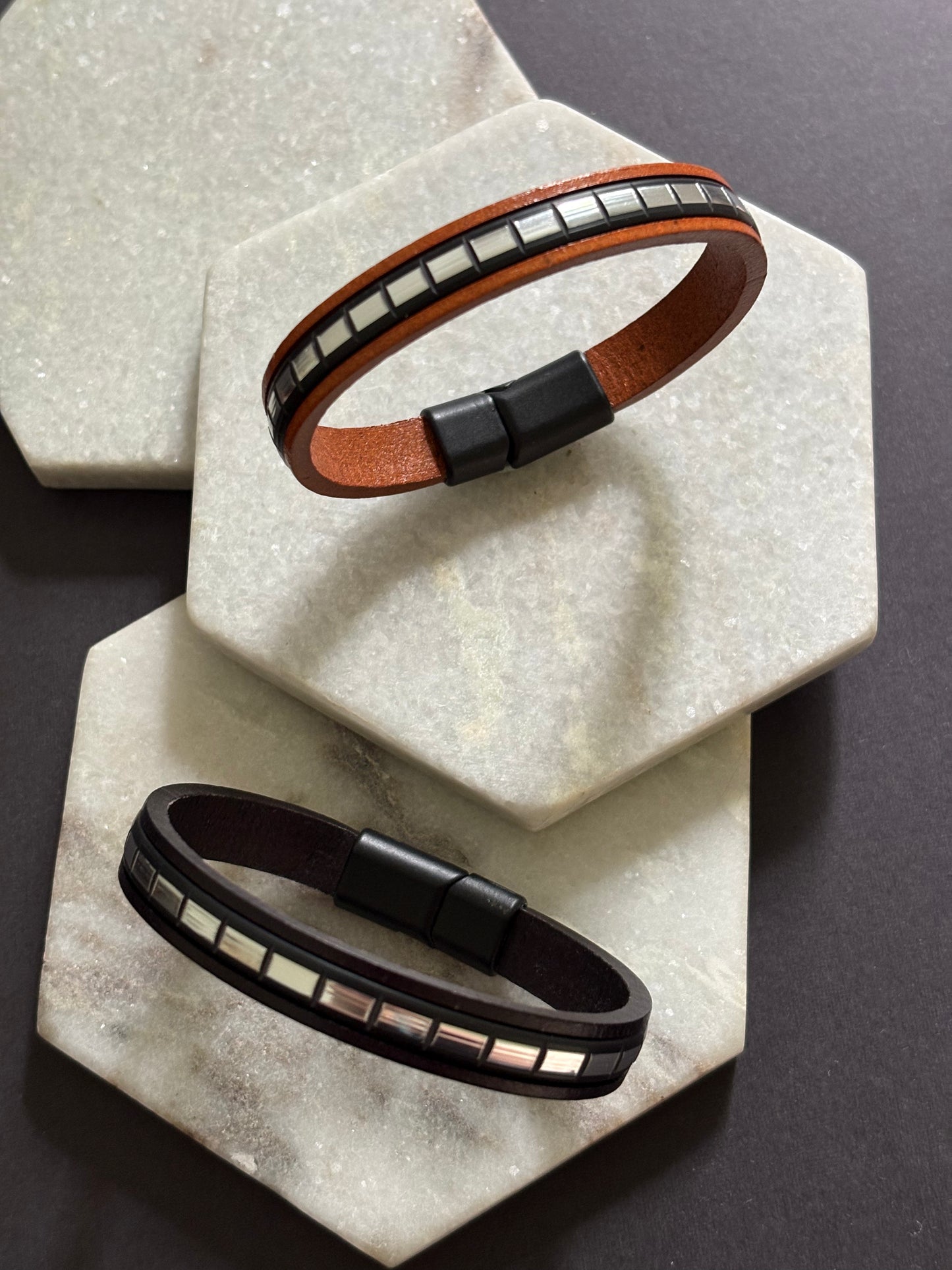 Baguette Leather Bracelet
