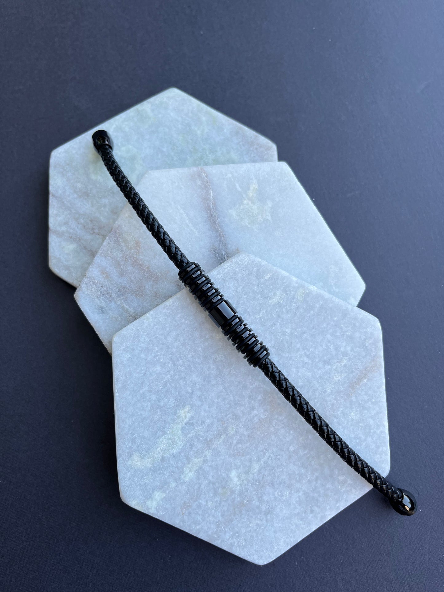 Tube Braided Leather Bracelet