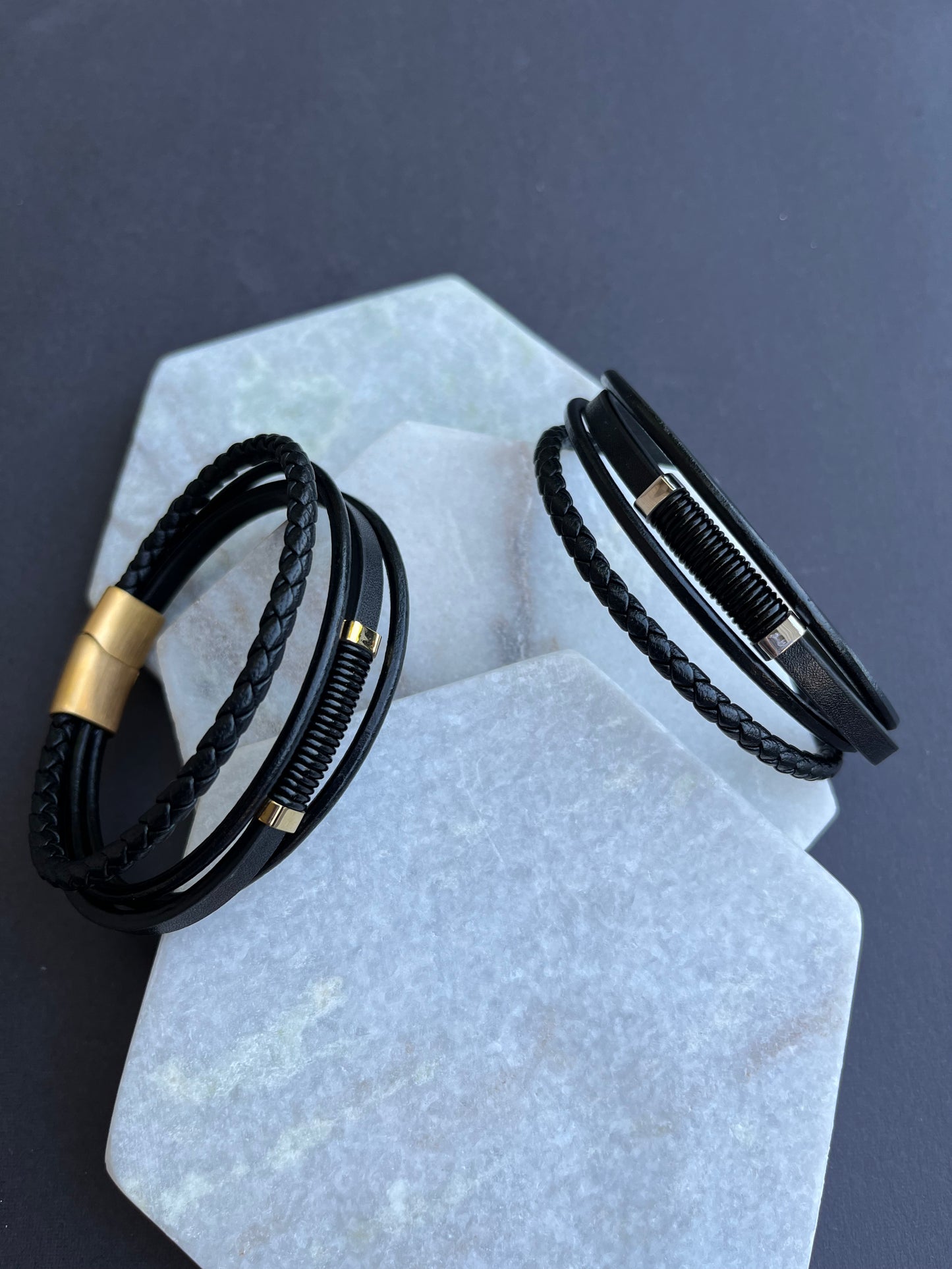 Multi Layered Leather Bracelet