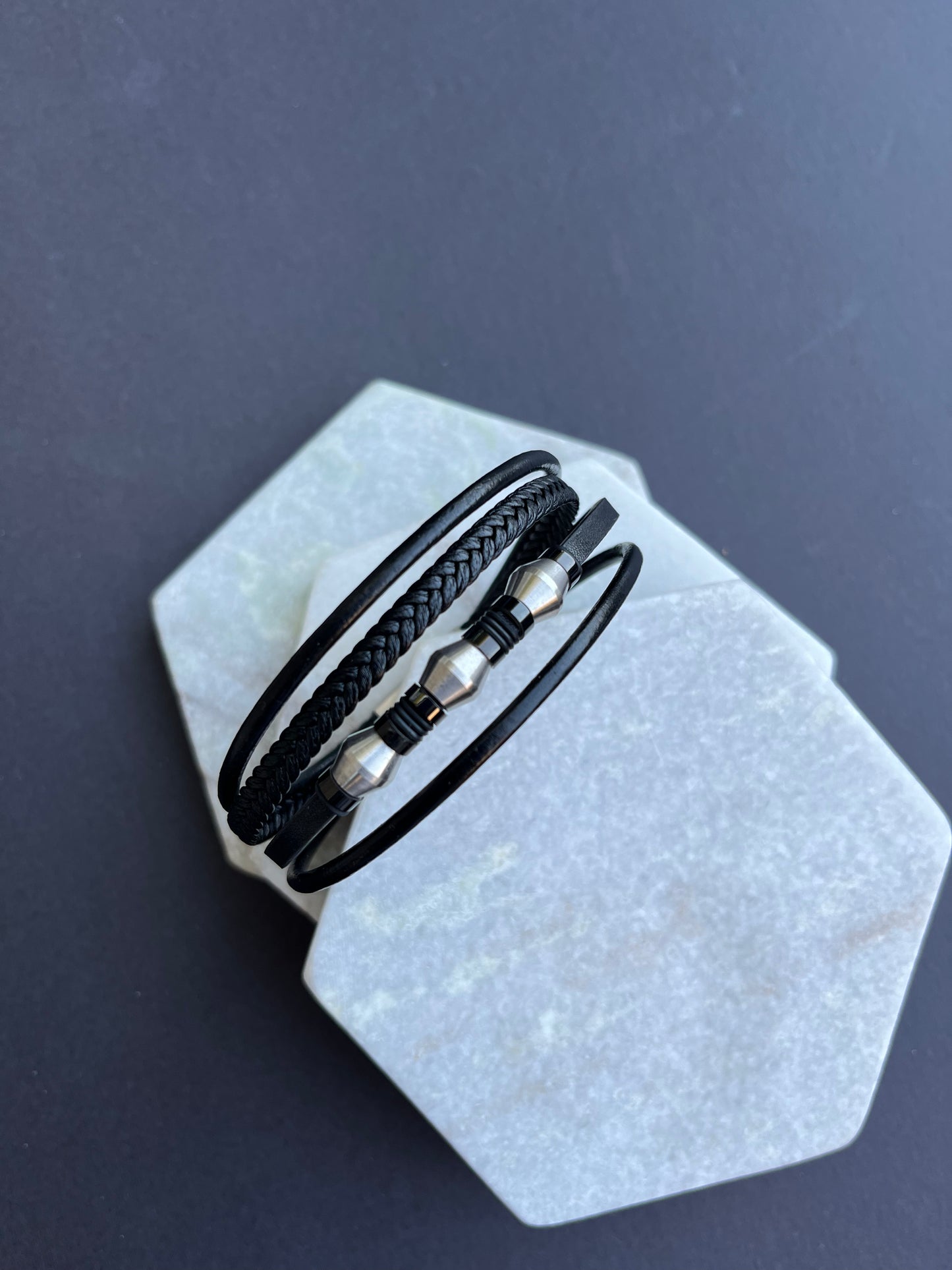 Multi Layered Leather Bracelet