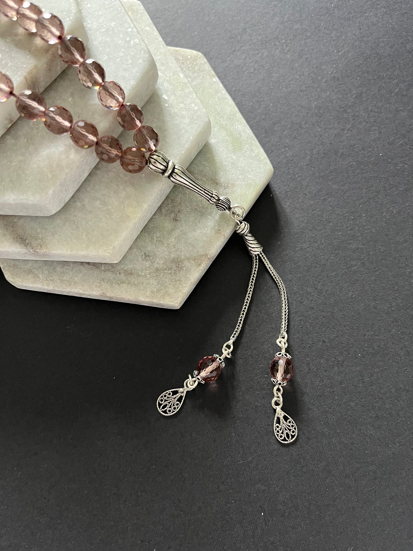 Double Waterdrop Zultanite Rosary