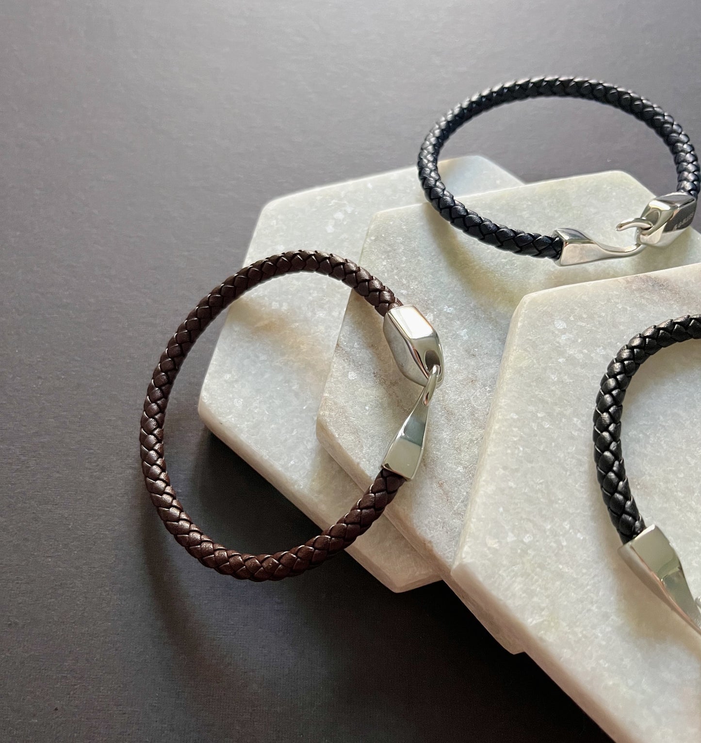 Braided Hook Leather Bracelet