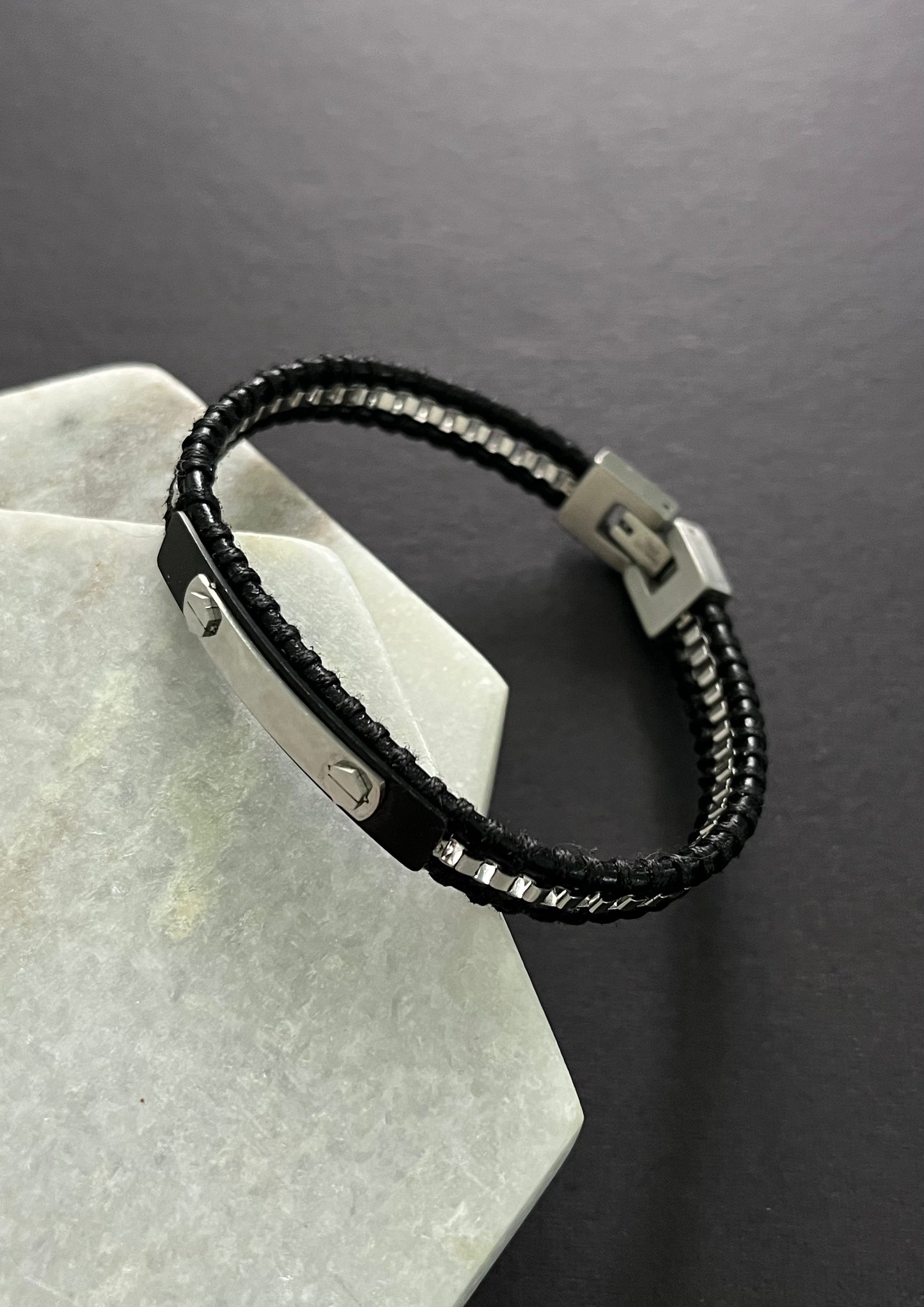 Customizable Stainless Steel Bracelet