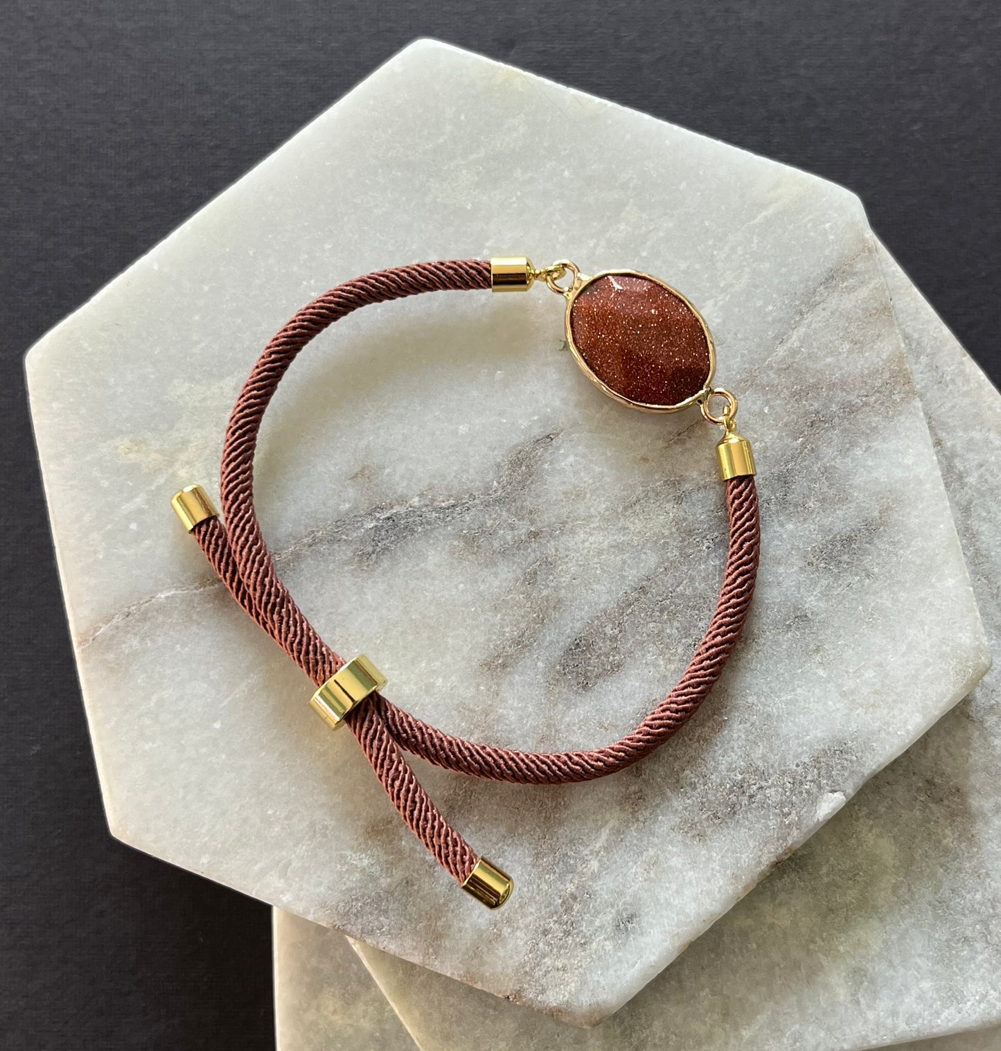 Adjustable Natural Stone Bracelet