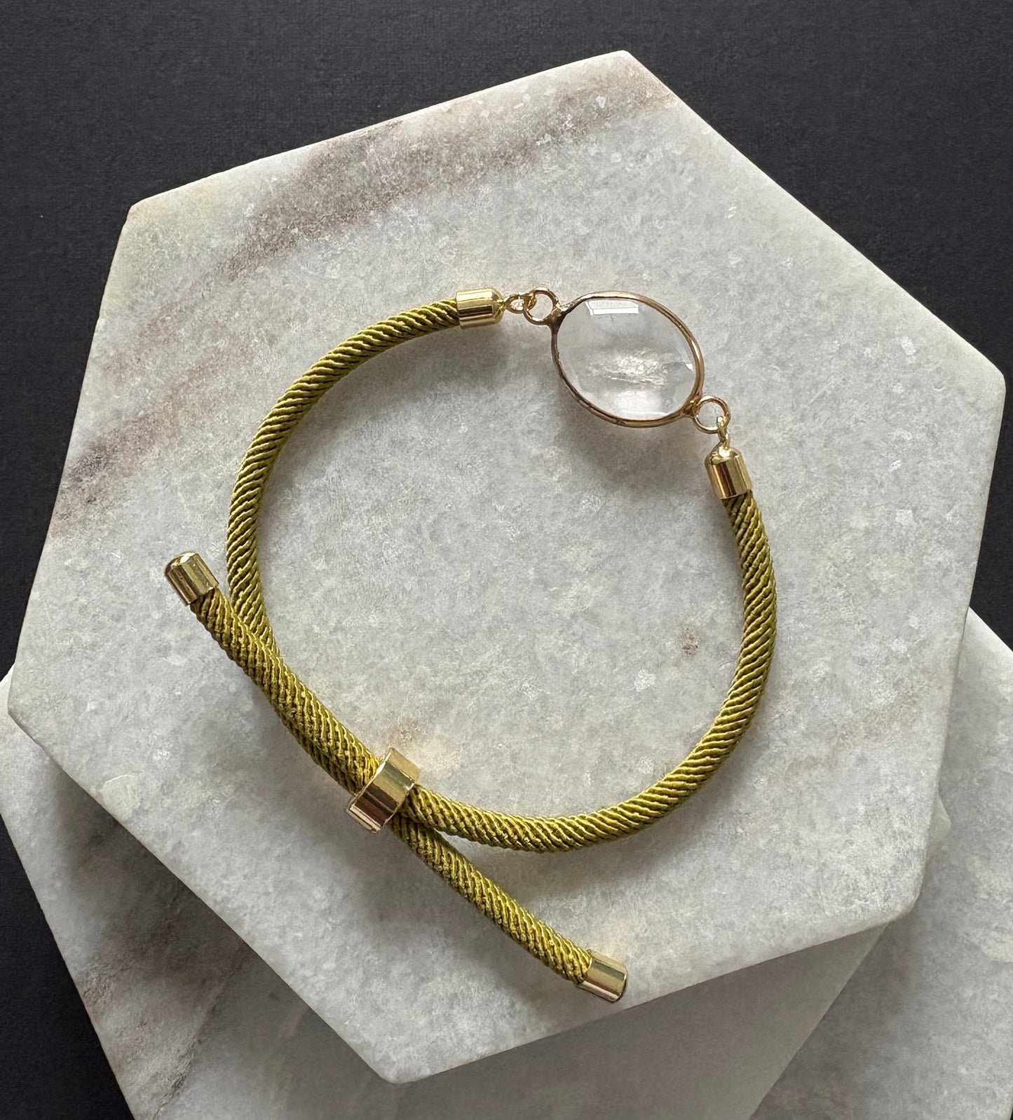 Adjustable Natural Stone Bracelet