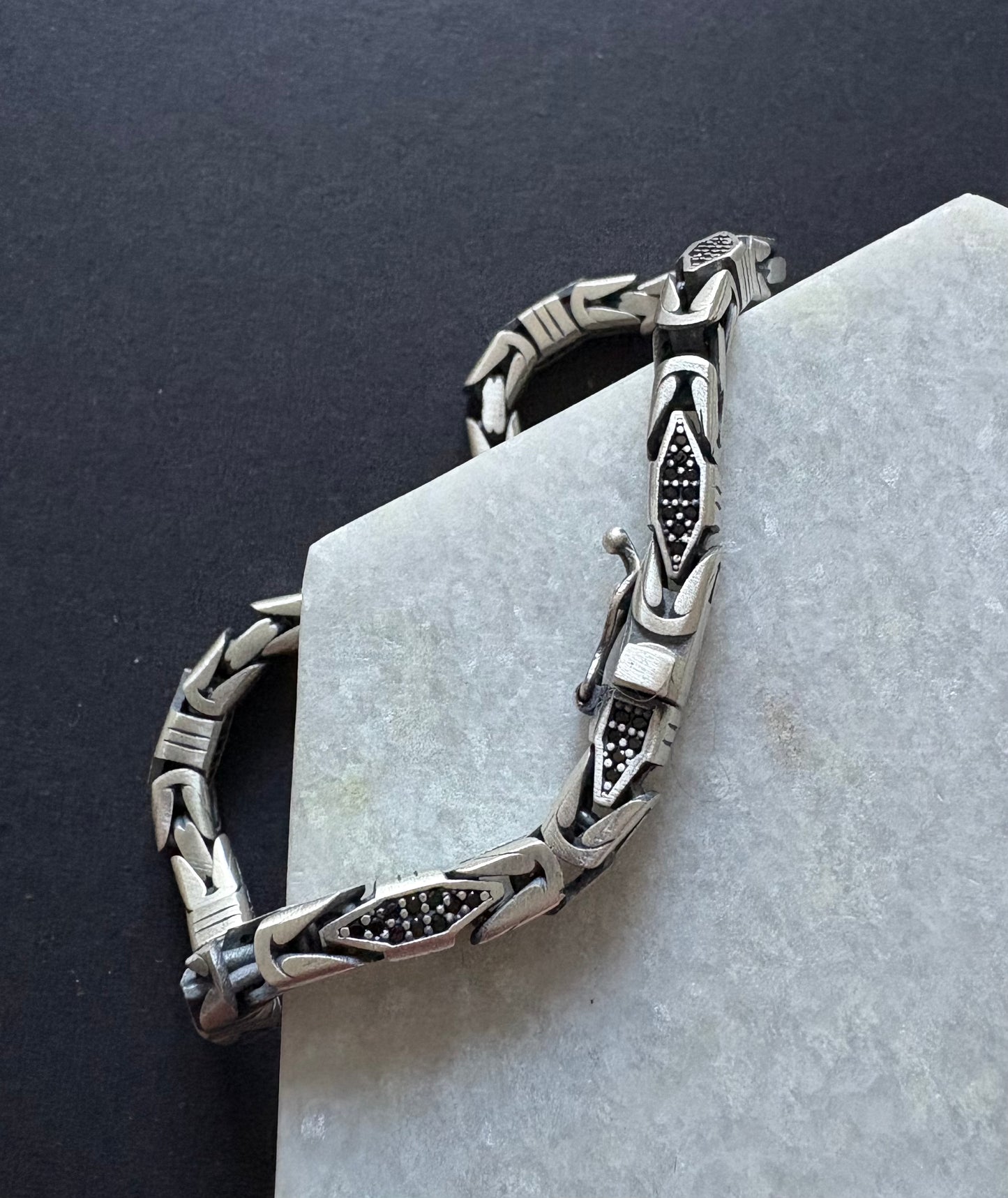 Embellished Box Byzantine Bracelet