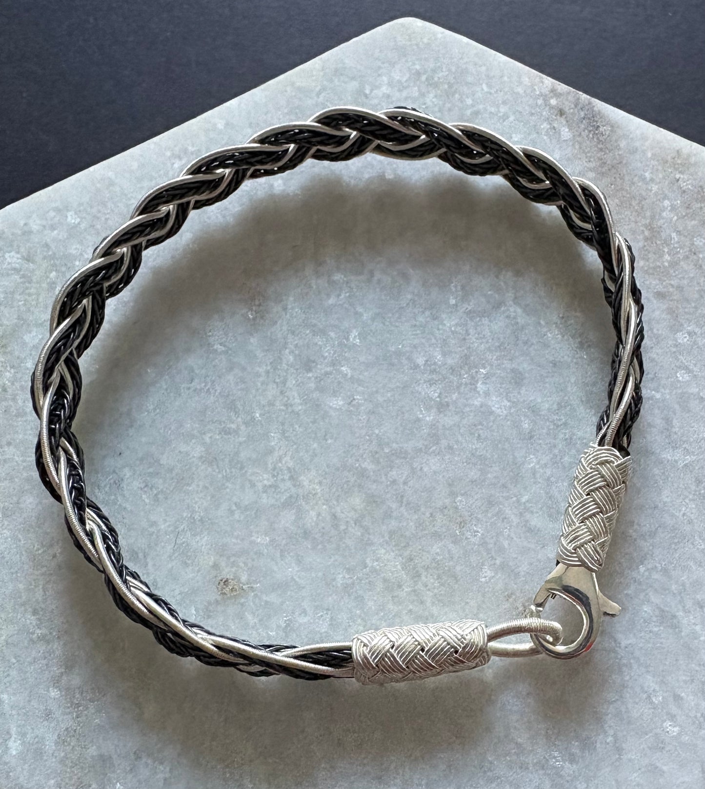 Mix Braid Silver Thread Bracelet
