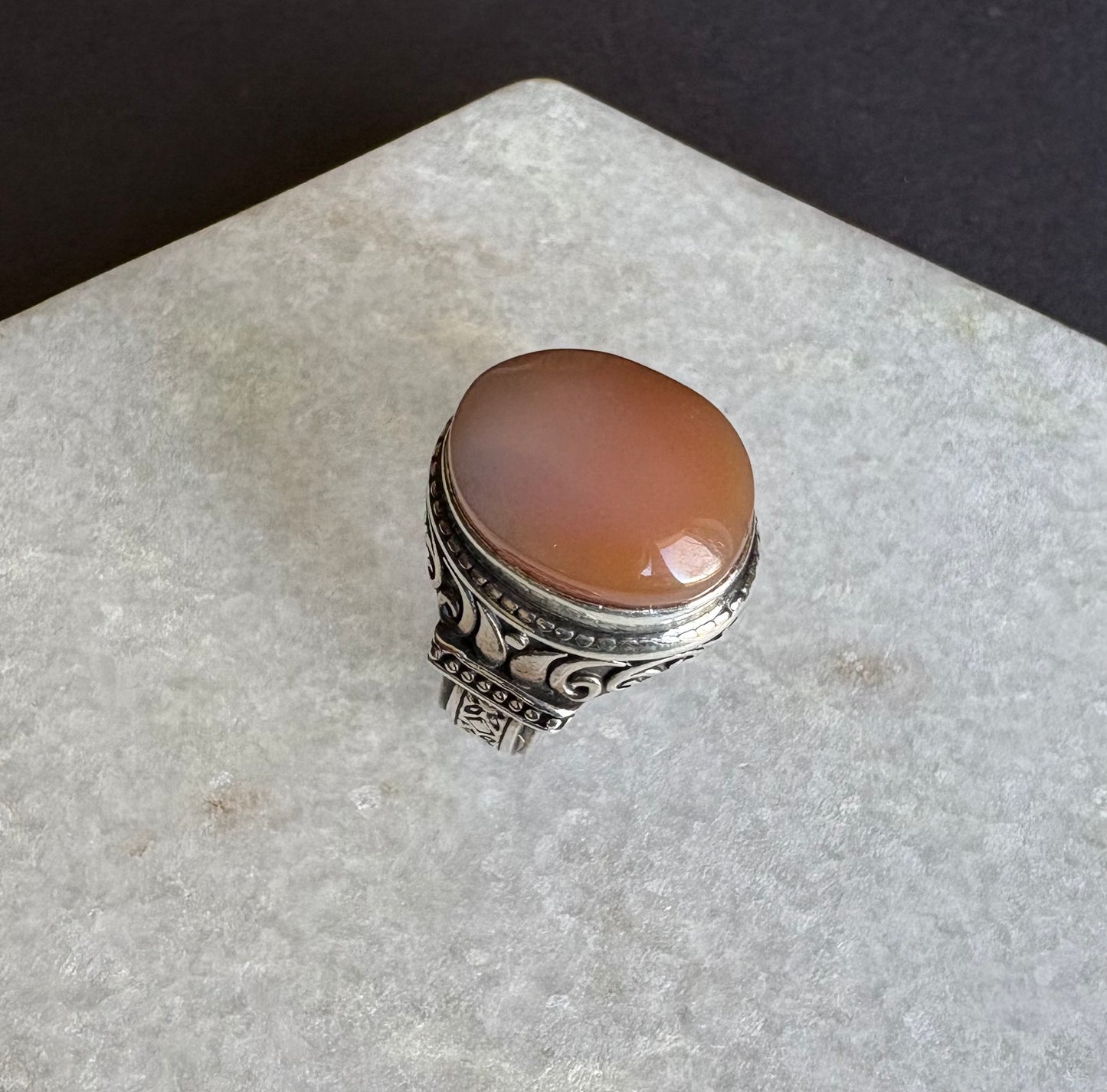 Jeddi Yemeni Aqiq Ring