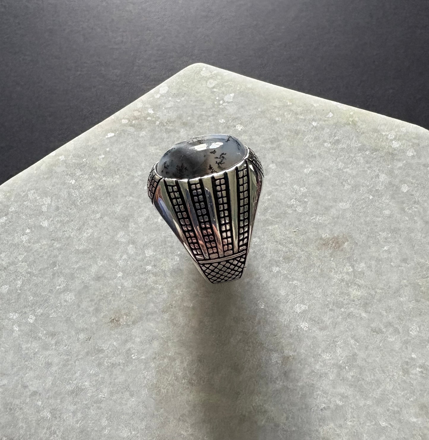 Moss Yemeni Aqiq Ring