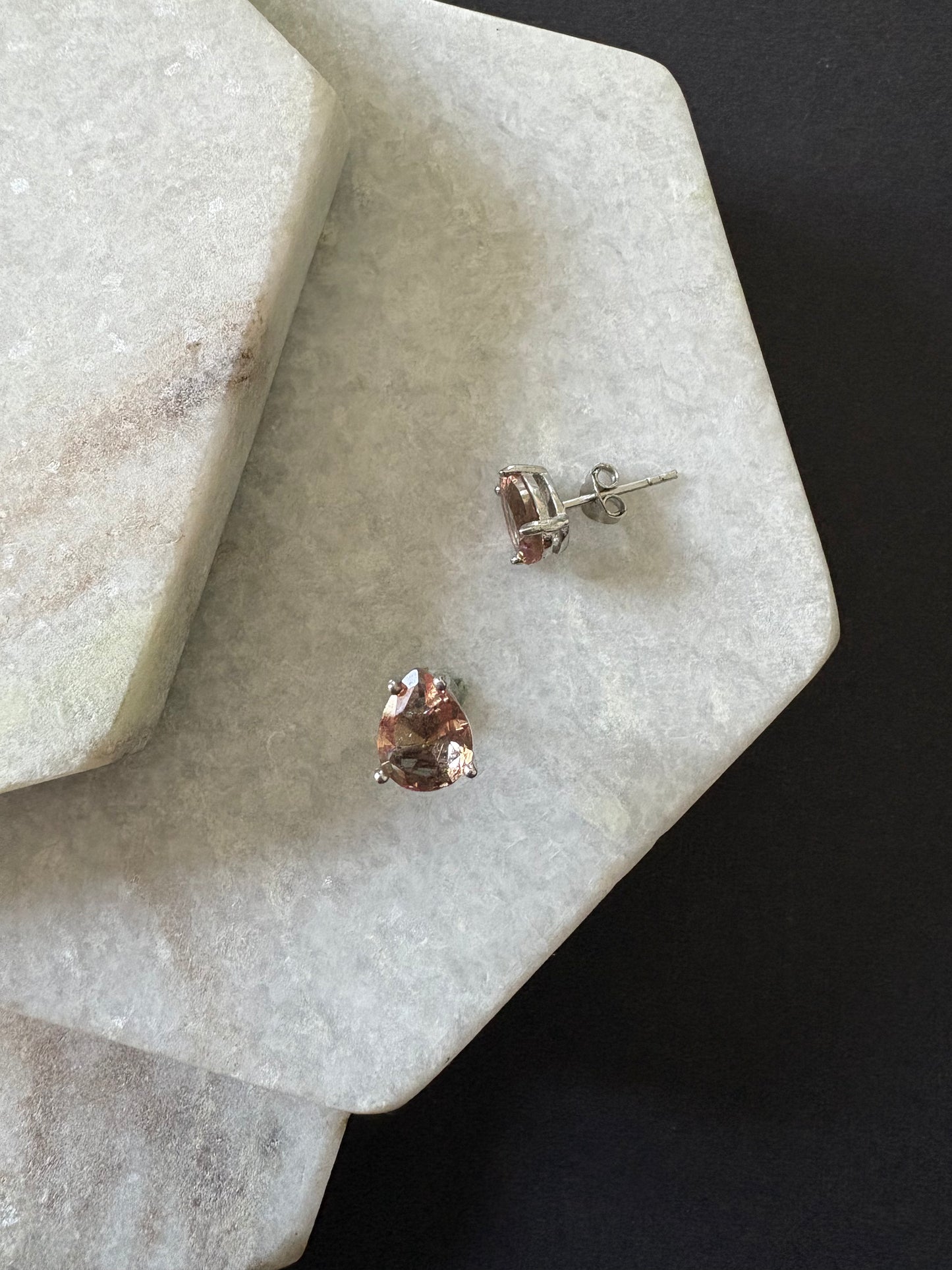 Medium Pear Zultanite Stud Earrings