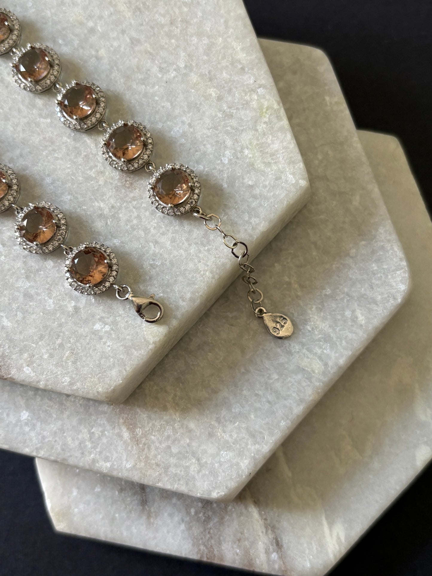 Round Cut Tennis Zultanite Bracelet