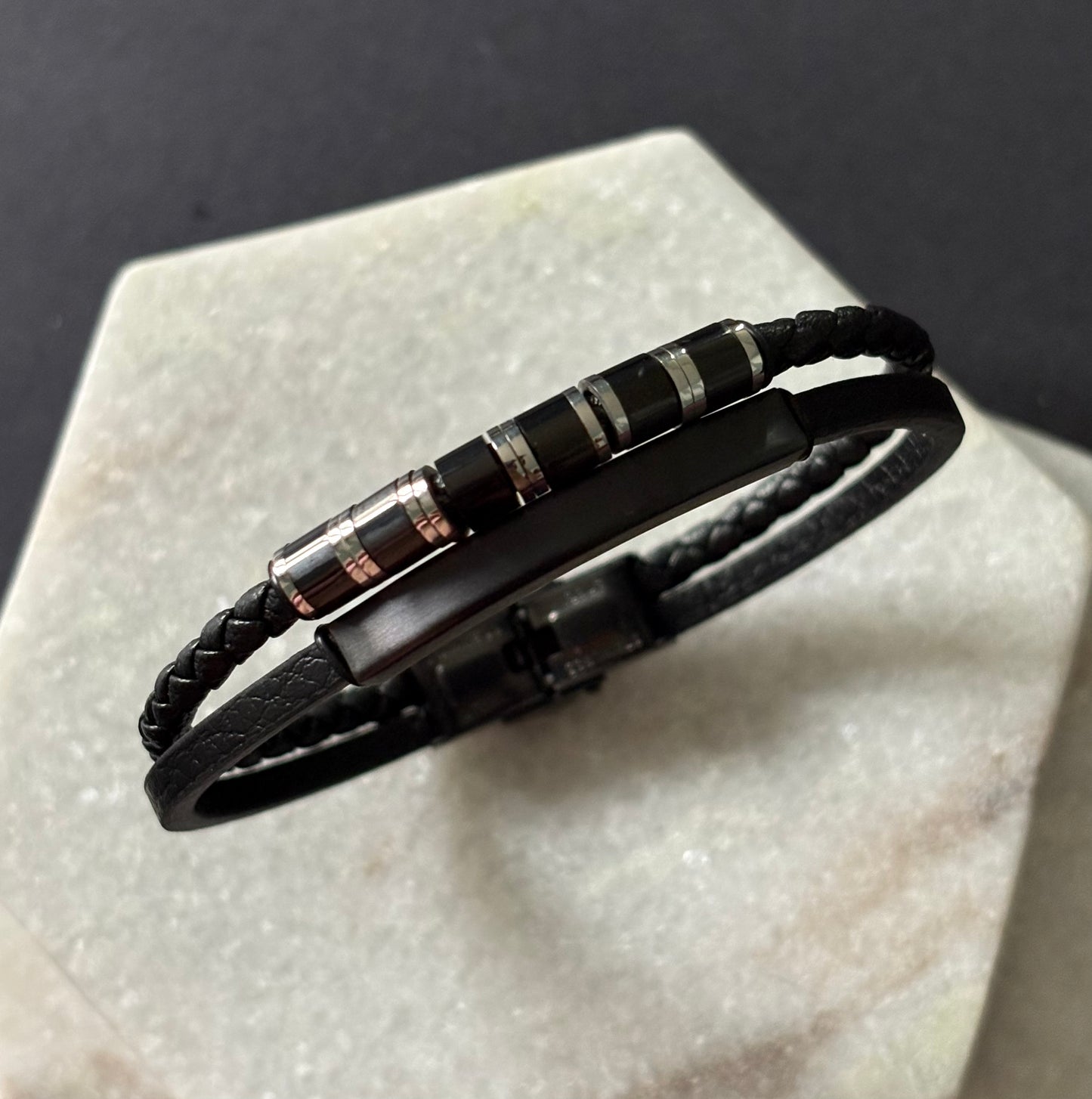 Tubed Double Braided Bracelet