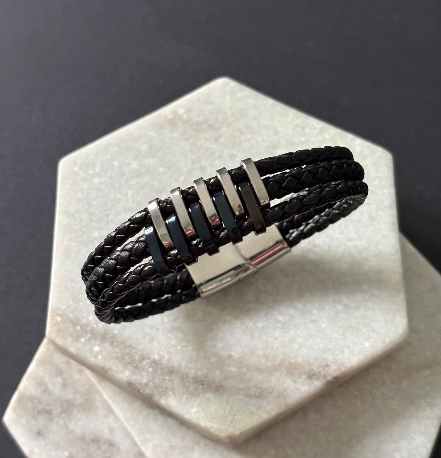 Triple Braided Interlock Bracelet