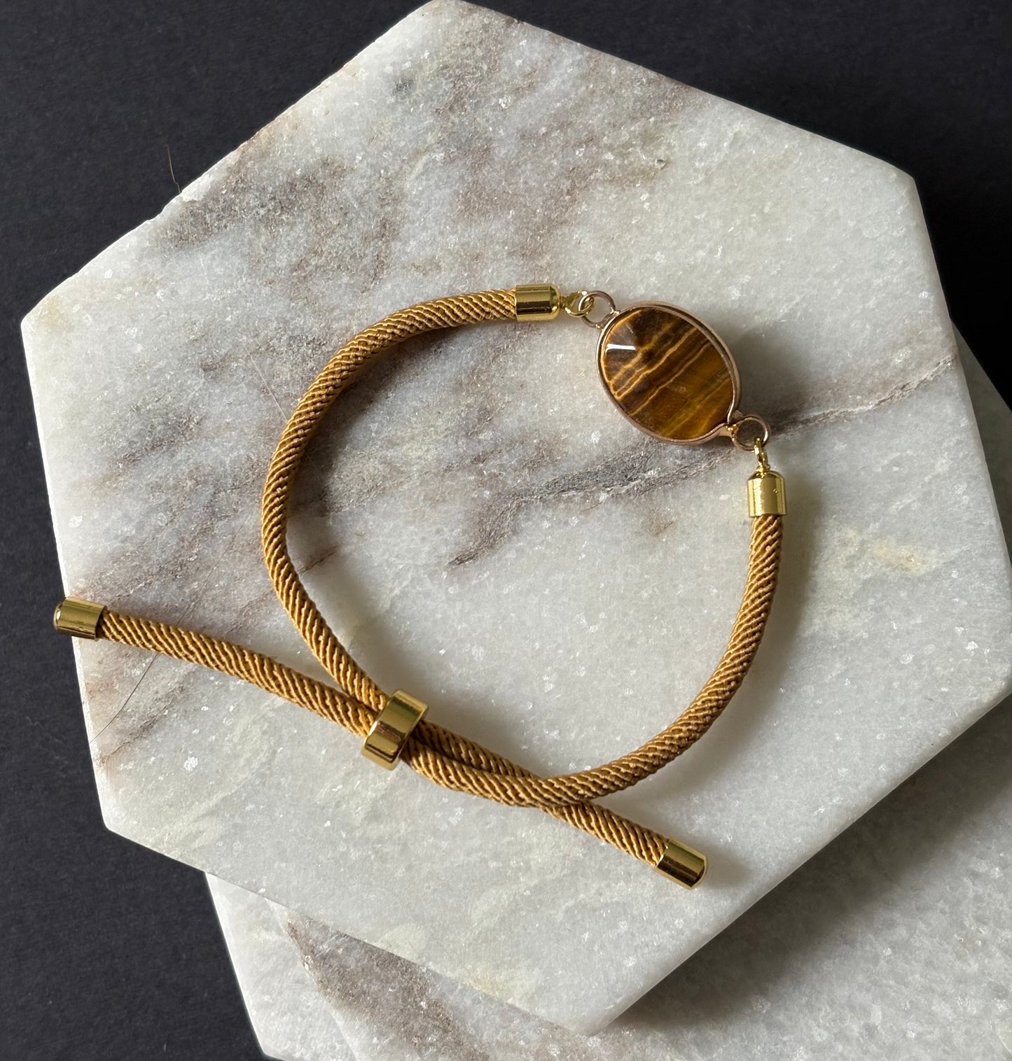 Adjustable Natural Stone Bracelet
