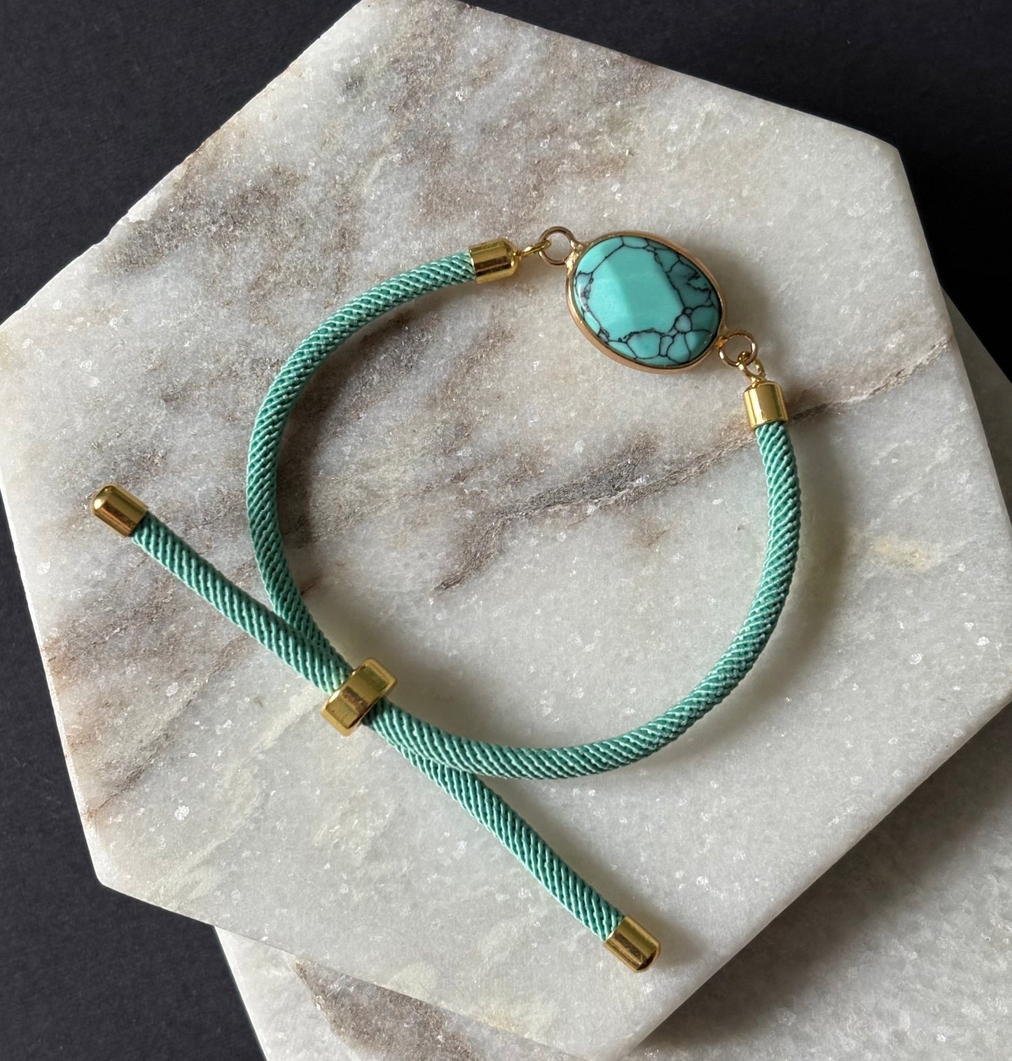 Adjustable Natural Stone Bracelet
