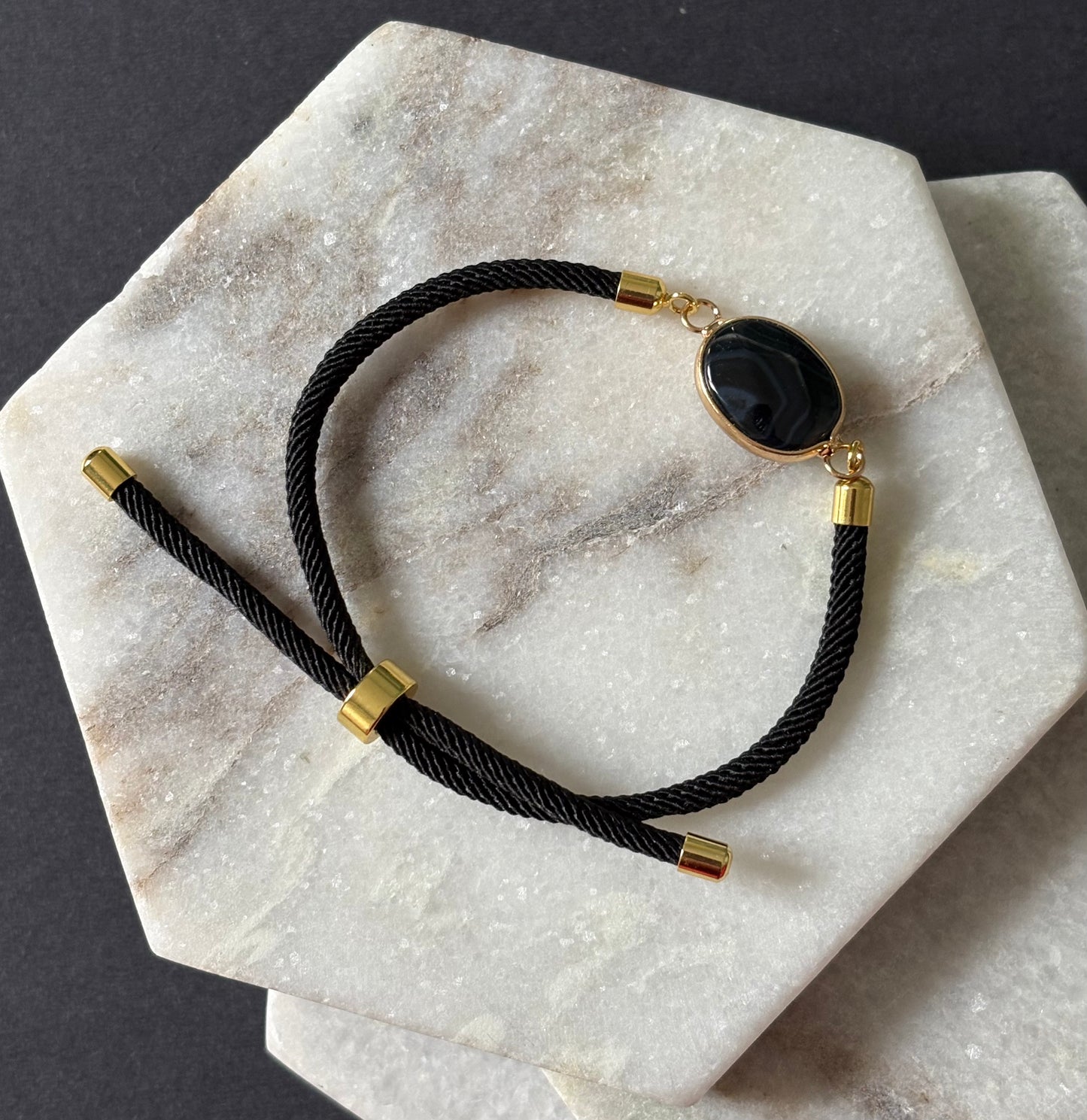 Adjustable Natural Stone Bracelet