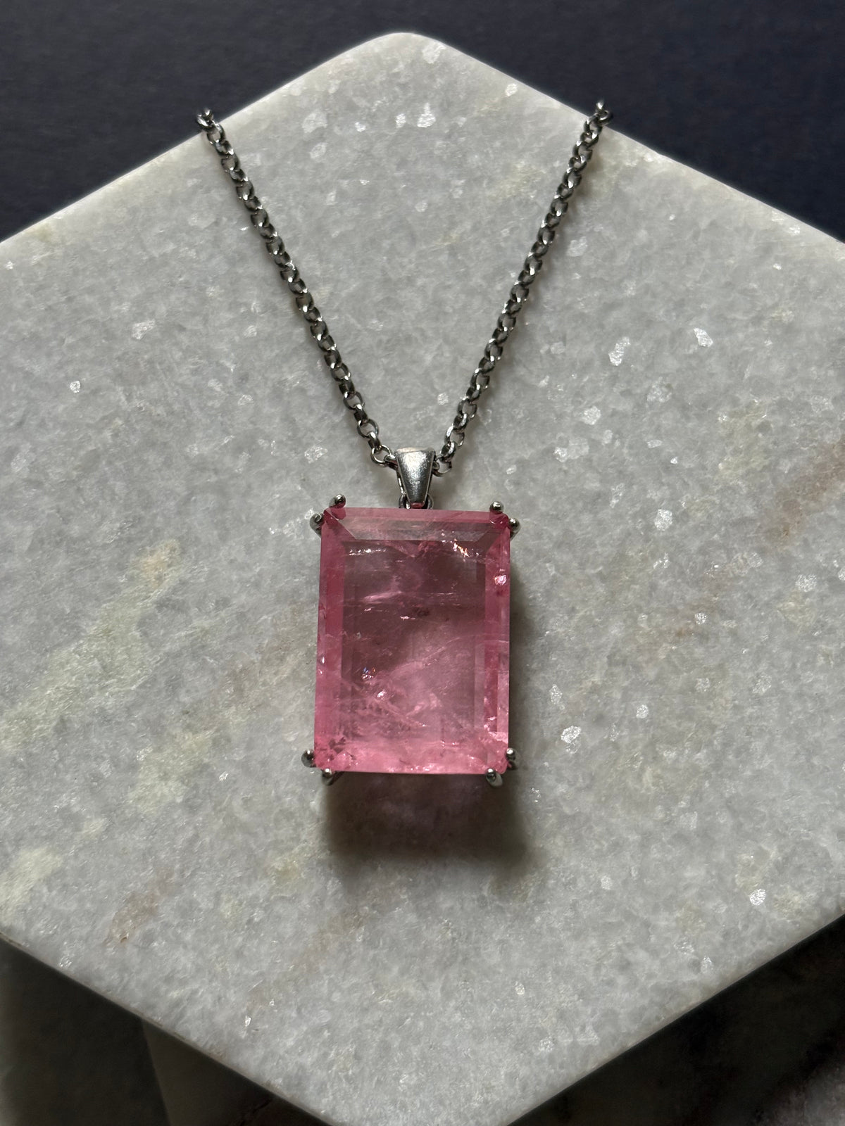 Pink Tourmaline Necklace