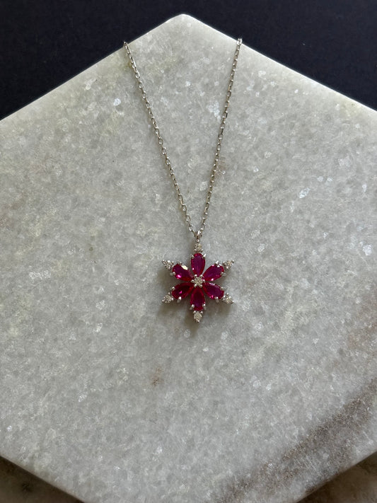 Lily Ruby Necklace