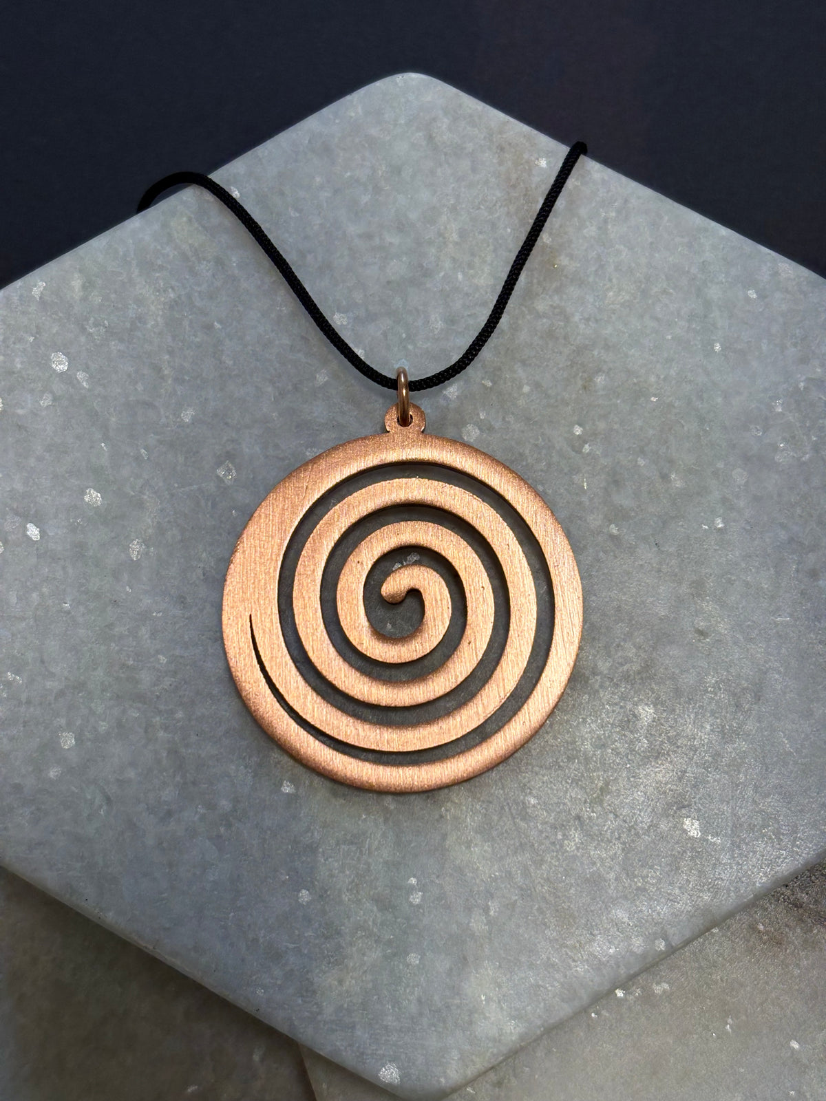 Swirl Copper Pendant