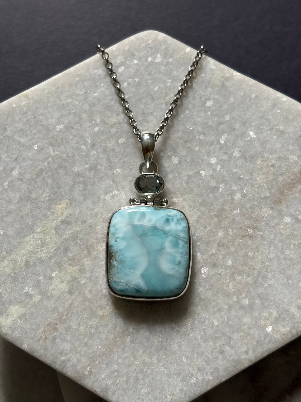 Larimar & Topaz Necklace