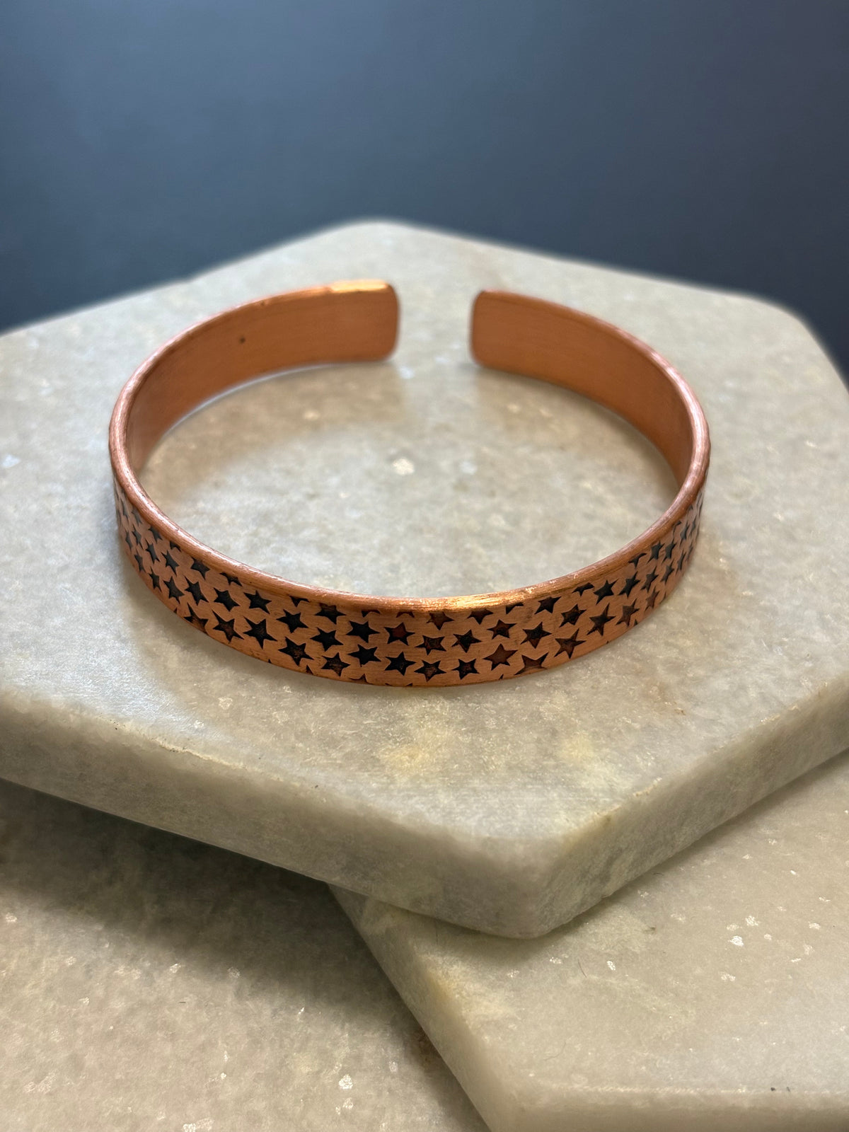 Star Copper Cuff Bracelet
