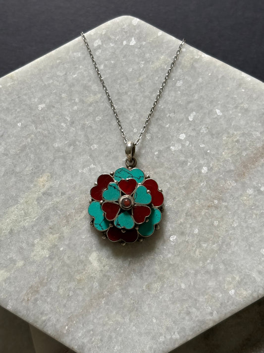 Turquoise & Agate Necklace