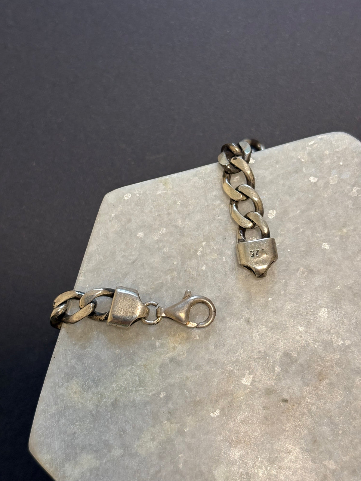 Blue Cuban Chain Bracelet