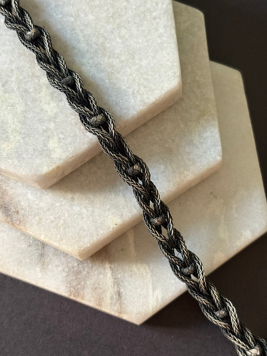 Fishtail Silver Thread Bracelet