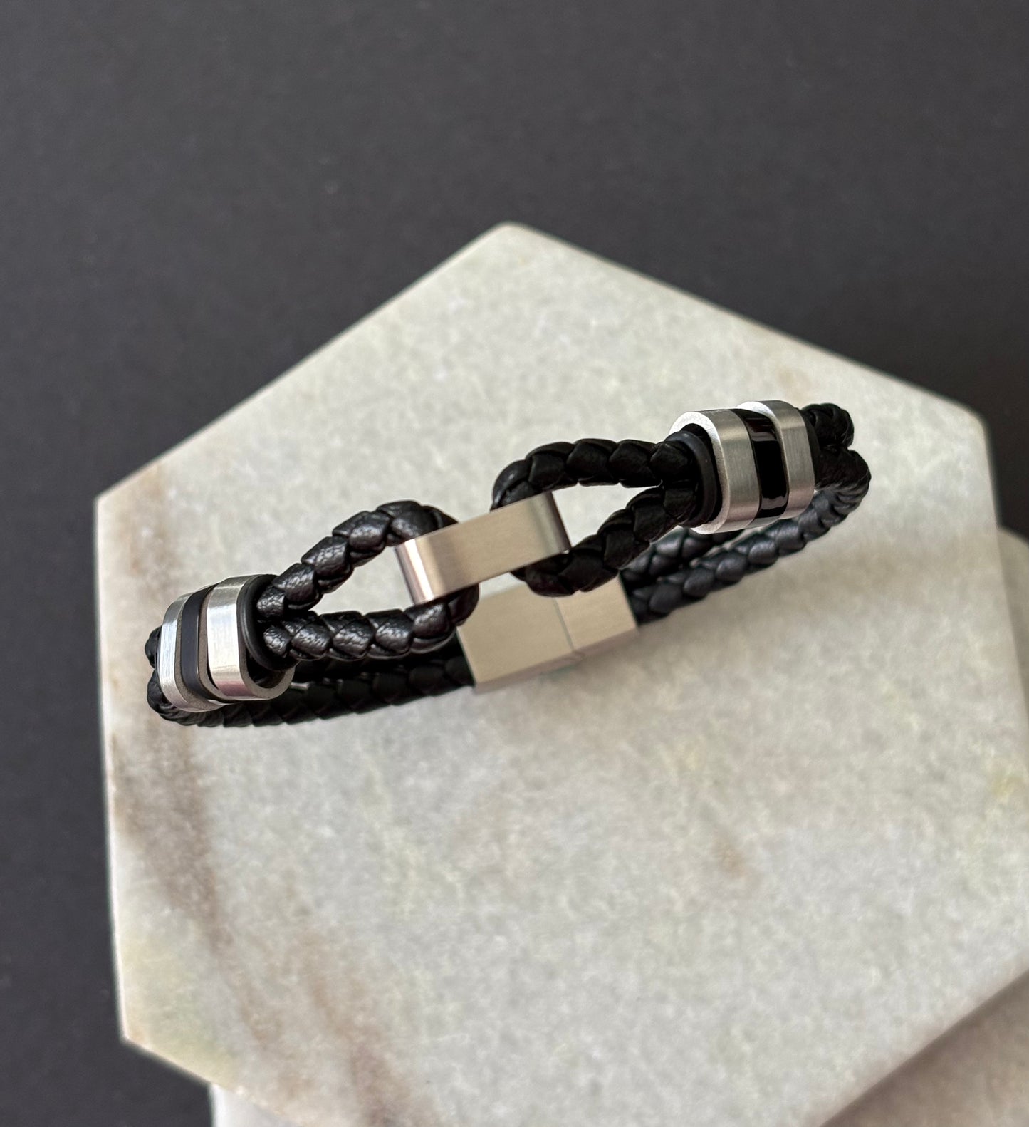 Double Loop Braided Bracelet