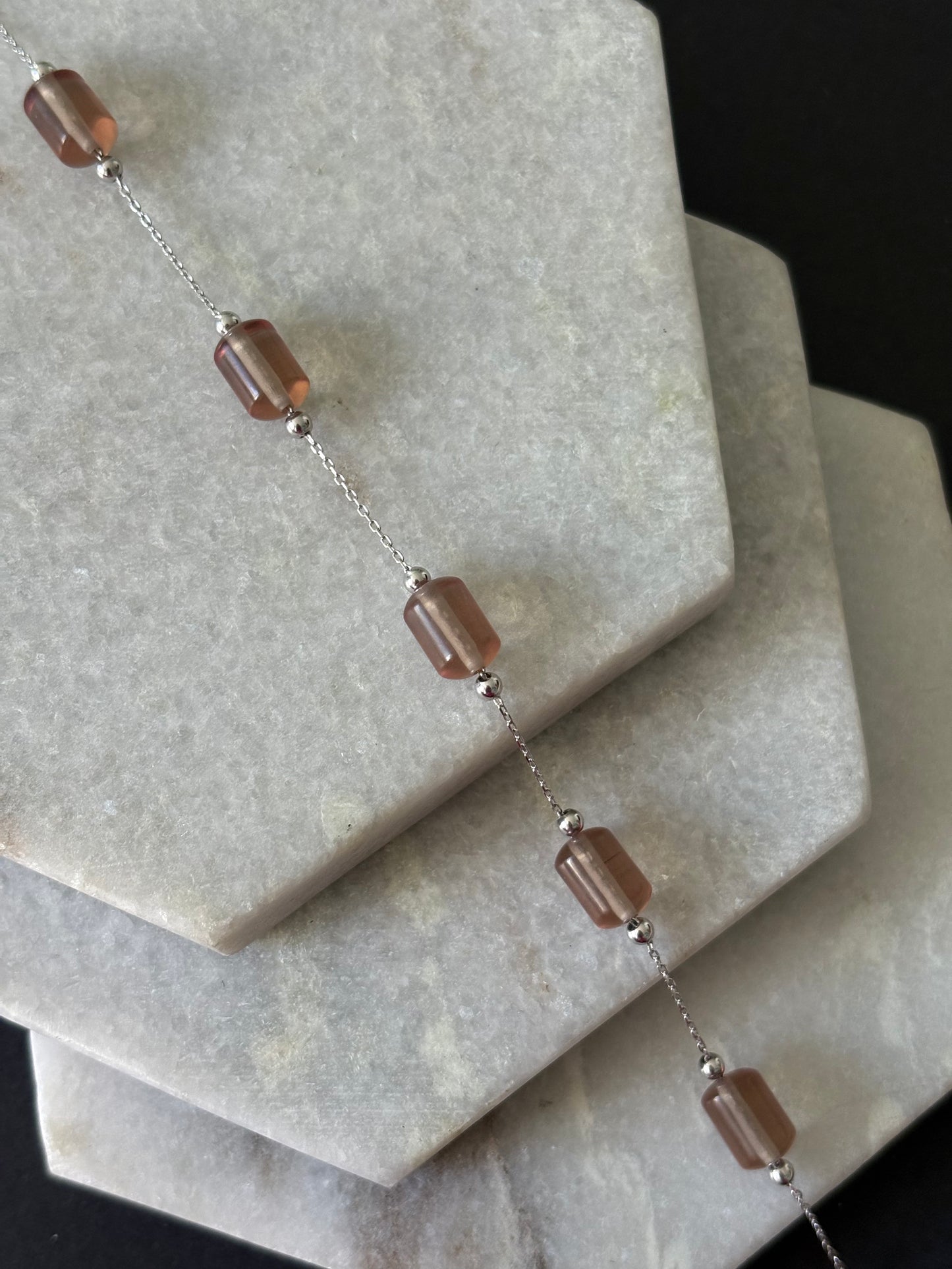 Barrel Beaded Chain Zultanite Bracelet