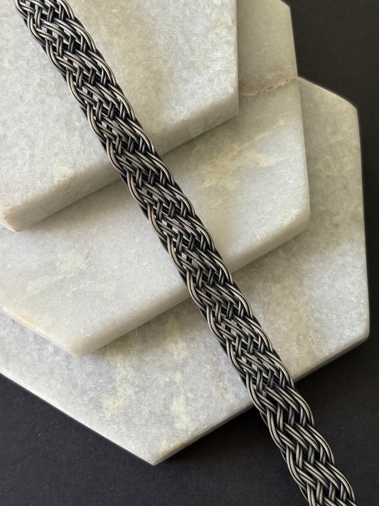 Rattan Silver Thread Bracelet