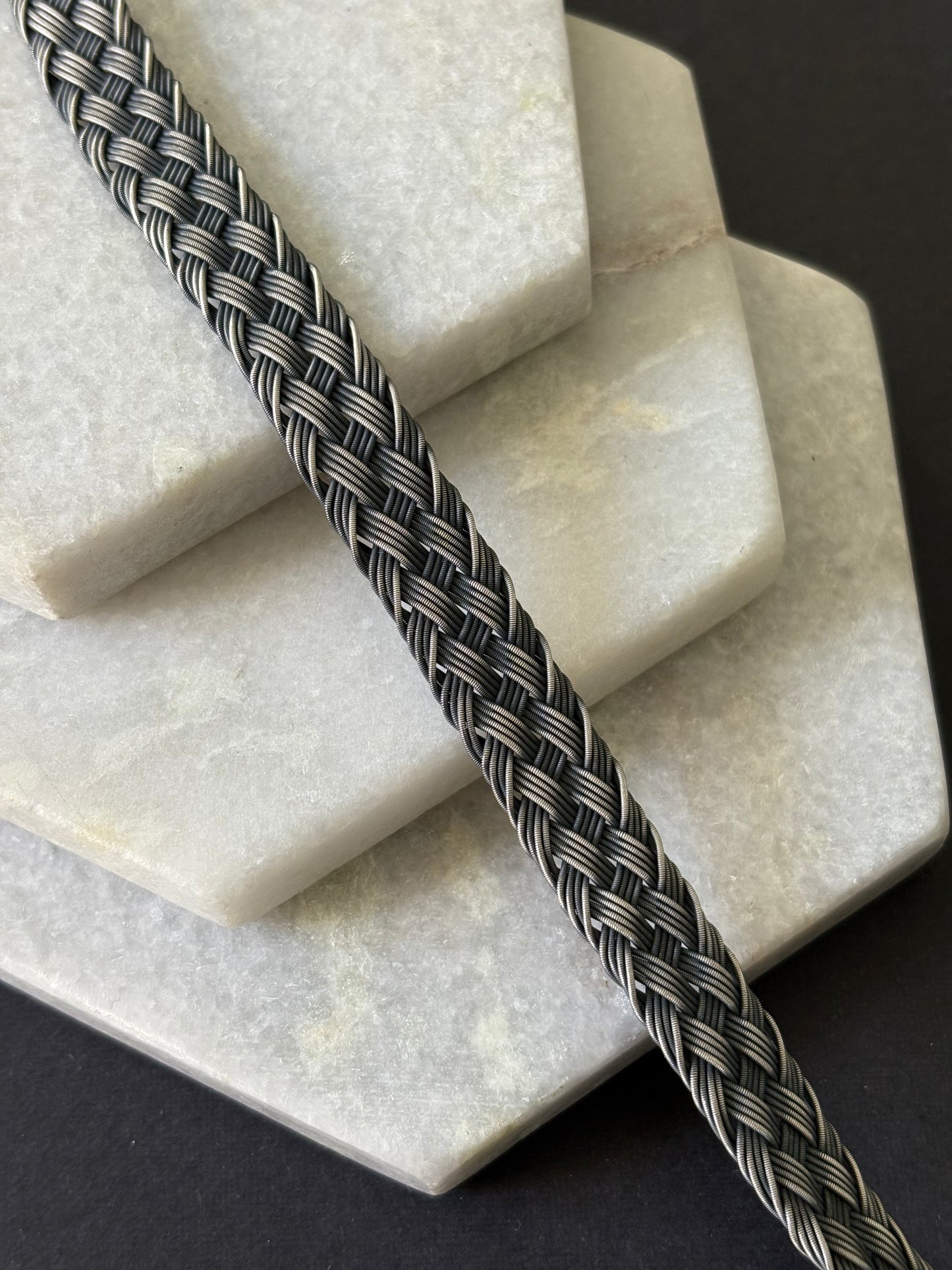 Interweave Silver Thread Bracelet