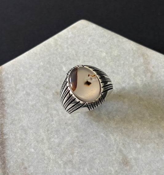 Iris Yemeni Aqiq Ring