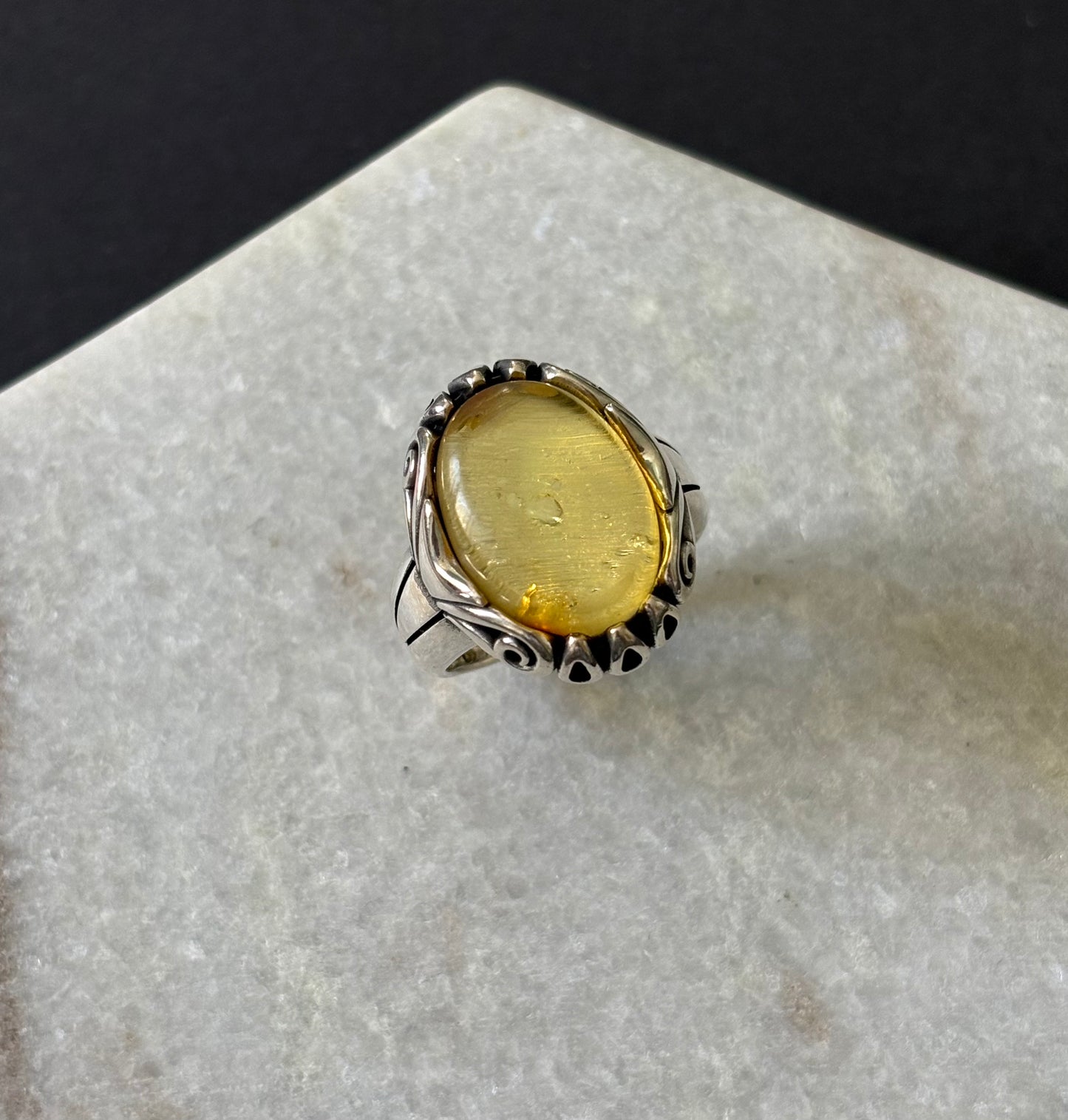 Asfar Amber Ring