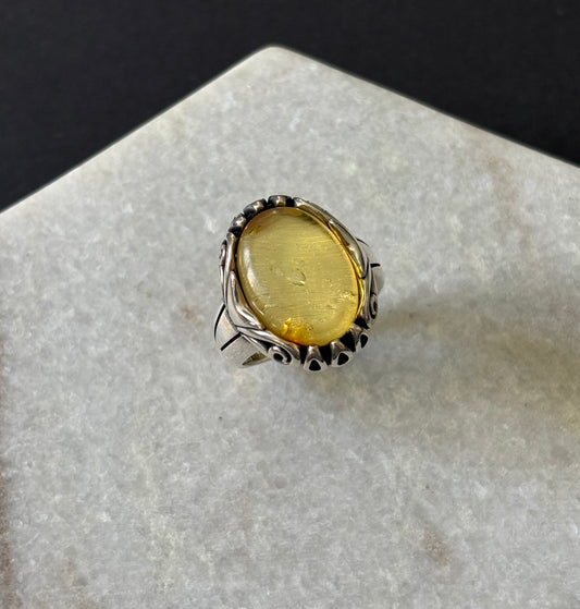 Asfar Amber Ring