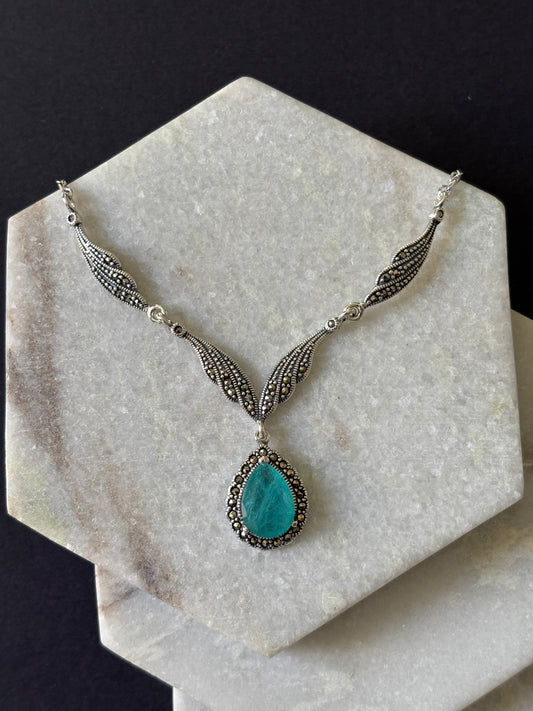 Ottoman Blue Tourmaline Necklace