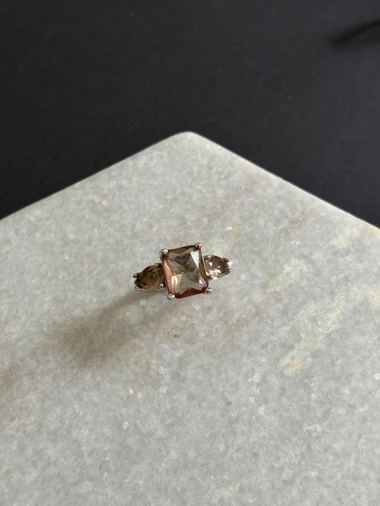 Trinity Emerald Zultanite Ring