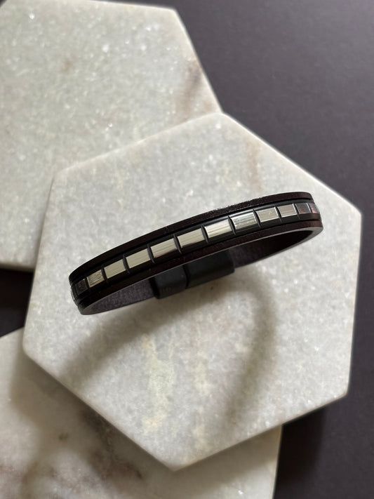 Baguette Leather Bracelet