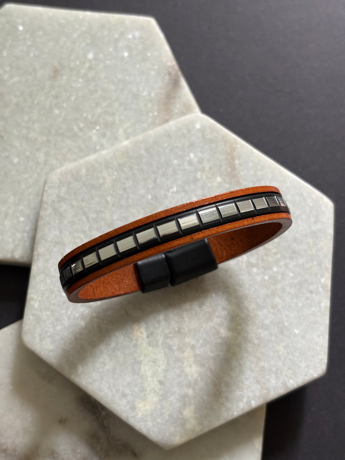 Baguette Leather Bracelet
