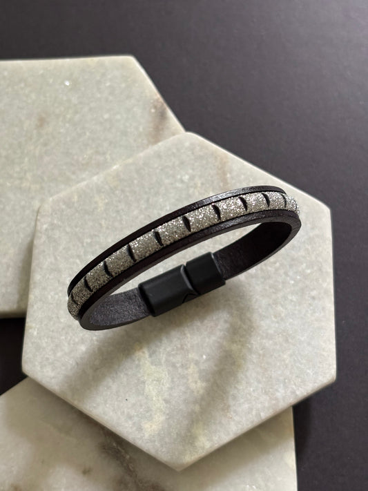 Shimmer Leather Bracelet