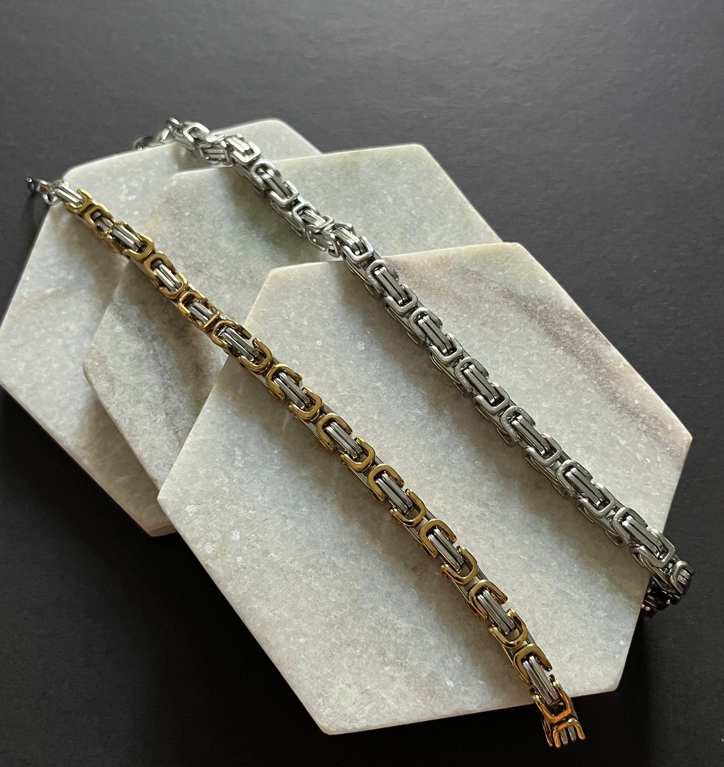 Stainless Steel Box Chain Bracelet