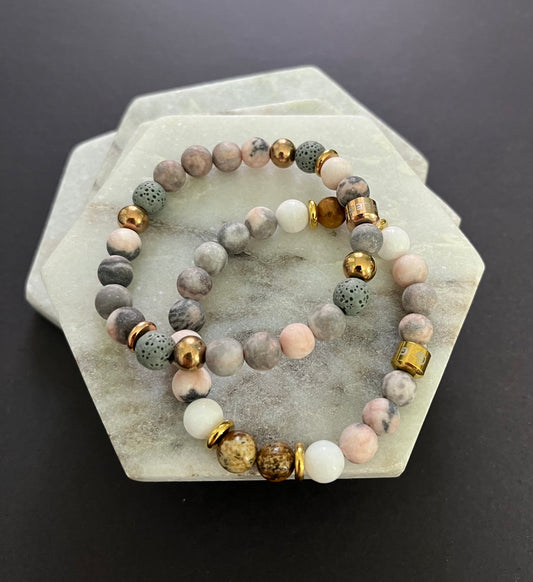 Natural Stone Freestyle Bracelet