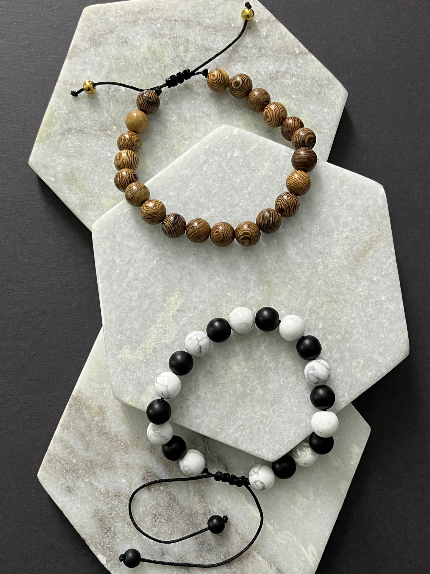 Customize: Adjustable Natural Stone Bracelet