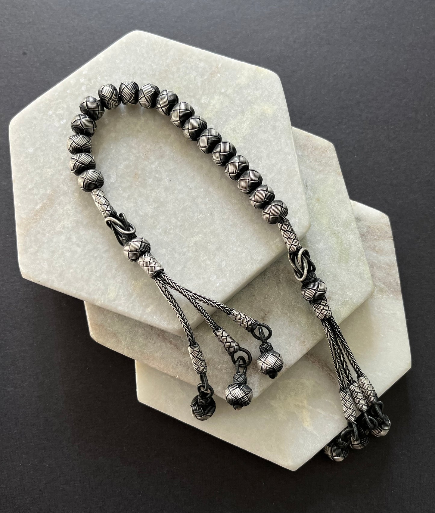 Zaza Silver Thread Rosary