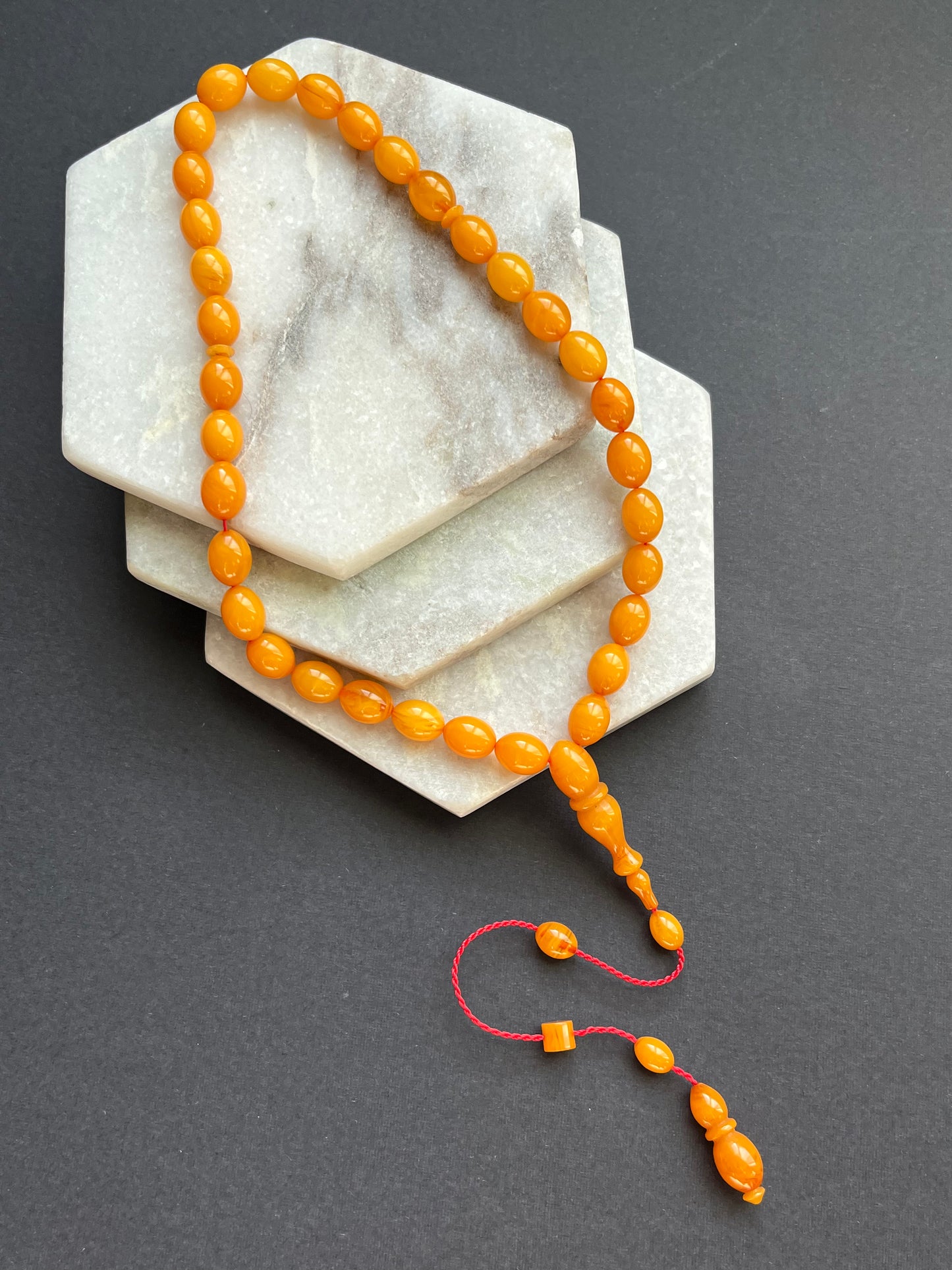 Yellow Amber Rosary